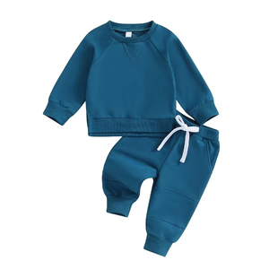 Conjunto de Sudadera con Capucha y Pantalones Deportivos de Algodón Orgánico para Niños, Talla Grande, Personalizado, Felpa Francesa, Ropa Infantil al por Mayor - Product Image 1