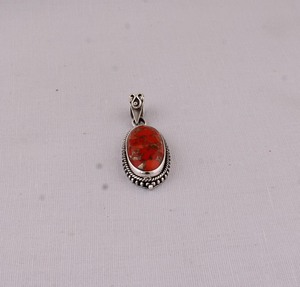 Colgante de Cobre Naranja al por Mayor, Plata Sólida 925, Joyería Artesanal de Diseñador, Colgante de Gema Compuesta Púrpura, Precio de Fábrica - Product Image 6