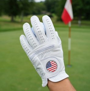 Guante de Golf con Bandera Americana, Cuero Cabretta, Patriótico, para Golfistas, Mano Izquierda, Unisex, Guantes Deportivos de Alta Calidad OEM - Product Image 2
