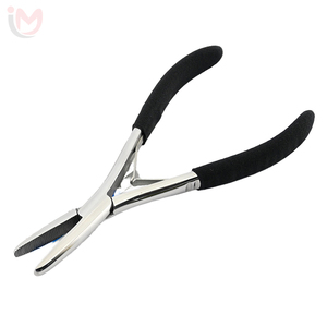 Pince professionnelle pour l'élimination des extensions capillaires, pour micro-anneaux, perles et I-Tip, en acier inoxydable, kit de salon OEM - Product Image 5