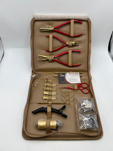 Kit de Herramientas para Extensiones de Cabello con Microperlas Rojas y Doradas, Alicates Multifuncionales Personalizables de Acero Inoxidable, Pinzas para Cabello, Cuchilla, Aguja de Coser - Product Image 2