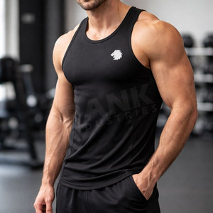 Proveedor de Pakistán, Camiseta Deportiva Transpirable de Punto Personalizada para Hombre, Chaleco de Gimnasio para Correr en Verano - Product Image 5