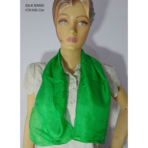Écharpe en soie longue et unie, bandeau léger en soie de qualité supérieure pour femme, accessoire de mode élégant, meilleure qualité - Product Image 5