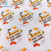 OEM ODM Custom Size Logo Printed Synthetic Paper PP Sticker Sheet Product Packaging Label Vietnam Manufacturer