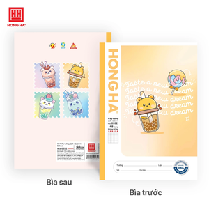 Hong Ha School Promotion Magnetic Cream Loose-Leaf 4 Square Grid Notebook 48 Pages - Product Image 2