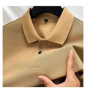 Camiseta Polo Casual para Hombre de Alta Calidad al por Mayor, Súper Suave, de Algodón Texturizado, Manga Corta, con Etiqueta Personalizada - Product Image 6