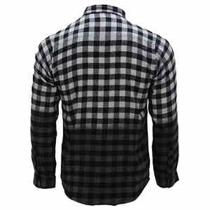 Chemise en flanelle décontractée pour homme, 100 % coton respirant, séchage rapide, col montant, sur mesure, faible MOQ, collection automne 2026 OEM - Product Image 4