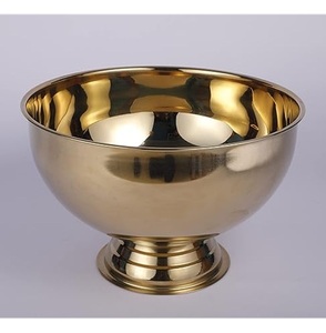 OEM Heavy Duty Food Grade Stainless Steel Punch Bowl with PVD Gold Plating Party Serving Bowl for Hotel, Restaurant & Home Use - Product Image 3