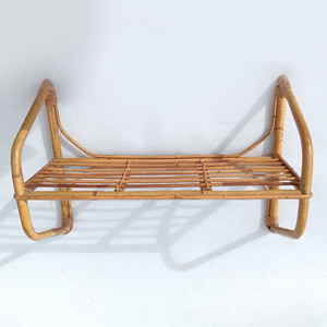 Wall mounted rack organizer magazine book shelf racks eco friendly <b>rattan</b> bookshelf <b>bookcase</b> - Product Image 1