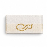 Étiquettes tissées personnalisées avec logo à coudre pour vêtements, marques de mode et sacs