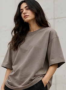 Camiseta Oversize de Algodón French Terry Personalizada, Unisex, de Alta Calidad, para Streetwear, Impresión DTF, Suministro de Fábrica OEM - Product Image 4