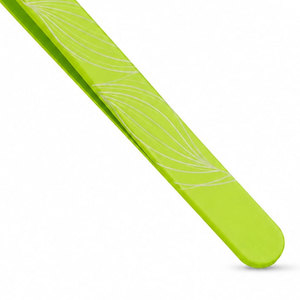 <b>SHEARS</b> BEAUTY Precision Curved Manicure Tweezers Green Stainless Steel Anti-Static Durable 10mm Smooth Tip Application <b>Tool</b> - Product Image 2
