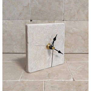 Reloj de Mesa Decorativo de Mármol Exclusivo TCE, Hecho a Mano, Decoración Interior Premium para Escritorio y Reloj, Modelo A-Raz-006 - Product Image 5