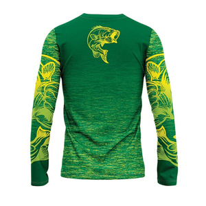 Camisetas de pesca sublimadas ligeras con MOQ bajo para logotipo totalmente personalizado, de secado rápido y transpirables para hombre. - Product Image 4
