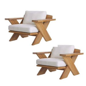 Modern Contemporary Wooden Accent Chair Minimalist Leisure Sofa for Living Room Patio Hotel Furniture - Product Image 6