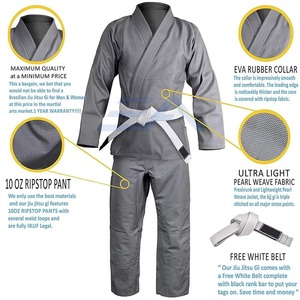 ชุดยูโดคิโมโน BJJ สำหรับผู้ชาย แบบขายส่ง สั่งทำได้ ทรงปกติ ผ้าฝ้าย 100% ทนทาน ชุดศิลปะการต่อสู้ ขนาดผู้ใหญ่ ชุดเทควันโด - Product Image 3