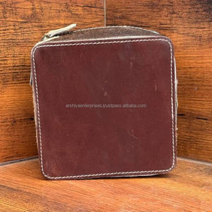 Hand Tooled <b>Leather</b> <b>Travel</b> <b>Jewelry</b> <b>Case</b> Genuine Cowhide <b>Leather</b> <b>Jewelry</b> Box Easy Storage Organizer Fashion <b>case</b> for Women's - Product Image 4