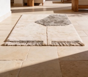 Tapis marocain Beni Ourain noué à la main, 100% laine, tapis berbère, tapis Beni Ourain marocain fait main en laine, tapis shaggy berbère - Product Image 3