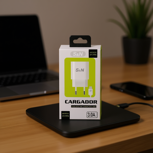 S&N Charger 3.0A Micro <b>USB</b> Intelligent Fast <b>Charging</b> With <b>Cable</b> - Product Image 3