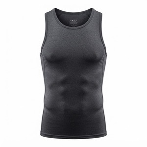 Tactical & Athletic Gym Training Muscle <b>Vest</b> Quick-Dry <b>Men</b>’s <b>Compression</b> Undershirt - Product Image 5