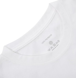 T-shirt en coton blanc pour homme, manches courtes, col rond, coupe classique, décontracté, tricoté, couleur unie, tissu jersey - Product Image 3