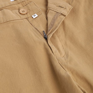 Pantalon de jogging décontracté pour homme en toile 100 % coton orange, éco-responsable, taille mi-élastique, poches latérales, respirant, léger, hiver - Product Image 5