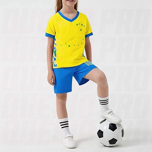 Maillot de football unisexe pour enfants, tenue de football pour filles et garçons, t-shirt de football doux et respirant pour jeunes, uniforme d'équipe sportive, cadeau - Product Image 2