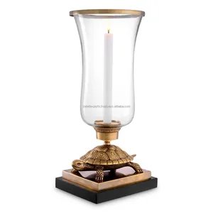 Support de bougie de table de luxe en métal, doré et noir, décoratif, pour mariage, banquet, salle à manger, hôtel, décoration intérieure, vente en gros Zahid Export - Product Image 2