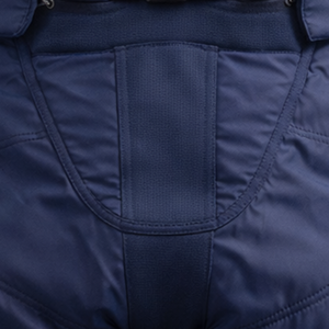 Pantalon de protection de hockey sur glace avancé pour senior, design léger et mobile, rembourrage renforcé, taille ajustable, équipement de match, bleu marine - Product Image 6