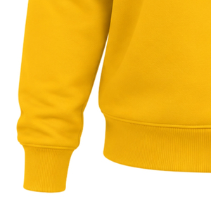 Women's <b>Yellow</b> Greek Letter Crewneck Sweatshirt Blue-White 1922 Front Double Stripe Long-Sleeve Ribbed Cuffs Casual Pullover <b>Top</b> - Product Image 6