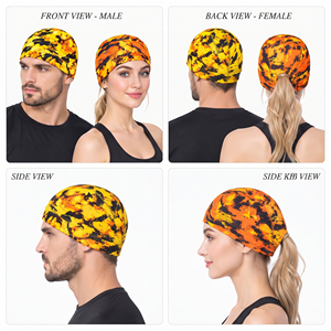Gorro Deportivo Unisex con Estampado de Calavera por Sublimación, Transpirable, de Poliéster, para Correr, Ciclismo y Deportes - Product Image 5
