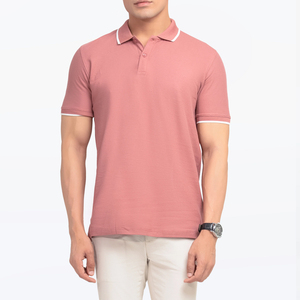 Nueva Llegada, Tela de Punto de Color Sólido en Grandes Cantidades, Camisas Casuales para Hombre, Corte Ajustado, Manga Corta, Secado Rápido, 100% Algodón - Product Image 1