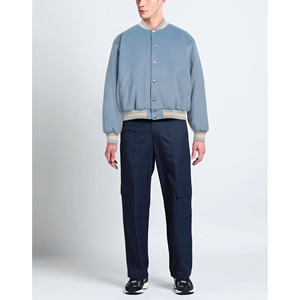 Veste universitaire surdimensionnée coupe Boxy ample unisexe de haute qualité laine style de rue broderie en gros en vrac - Product Image 2