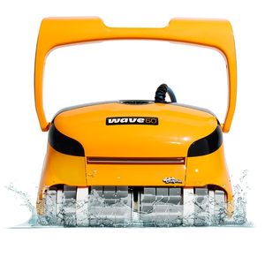 Nettoyeur de piscine robotisé automatique 50 pieds avec brosse murale commerciale - Product Image 1