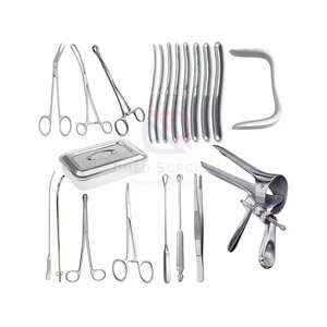 Juego de Instrumentos Quirúrgicos Ginecológicos Manuales de Acero Inoxidable, Certificados CE ISO13485 Clase II, Herramientas Reutilizables para Cirugía Ginecológica - Product Image 1
