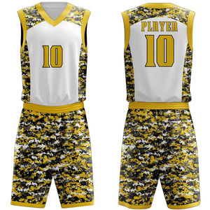 Uniforme de basket-ball personnalisé, sublimation, design d'uniforme de basket-ball, équipe scolaire, nouveau style d'uniforme de basket-ball - Product Image 1