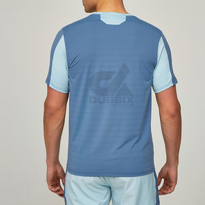 Unisex Lightweight Breathable Anti-UV <b>T</b>-<b>Shirt</b> Shorts Set OEM Custom Four-Way Stretch Front Summer Running Activewear - Product Image 3