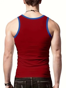 Fabricant de débardeurs décontractés haut de gamme pour hommes, chemises sans manches légères pour l'été, production sous marque privée - Product Image 2