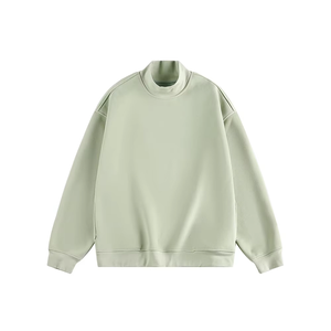 เสื้อสเวตเตอร์คอเต่าขนาดใหญ่ สีพื้น ผ้าถัก แขนยาว สำหรับฤดูใบไม้ร่วง ทรงปกติ คอกลม สำหรับผู้หญิง - Product Image 2