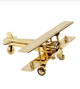 Modelo de Avión Art Deco de Latón Vintage - Decoración Ligera para Mesa de Oficina u Hogar - Product Image 2