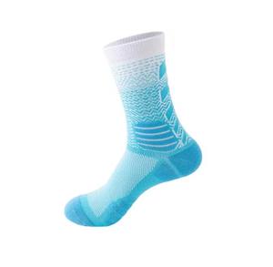 Chaussettes de sport pour hommes, motif uni, tricotées, respirantes, en Spandex/Nylon/Coton, été, noir, jaune, revers imprimé sérigraphié - Product Image 5