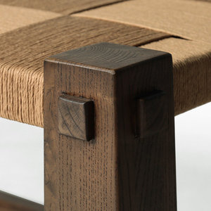 Banco tejido de cordón de papel natural para muebles de sala de estar para asientos de entrada - Product Image 3