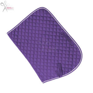 Tapis de selle anglais matelassé carré en acier inoxydable personnalisable, rembourrage doux, absorption des chocs, durable, pour l'entraînement et l'équitation - Product Image 4