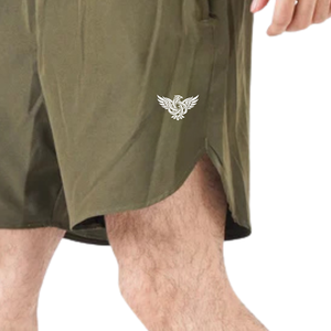 <b>Mens</b> High Elastic Quick Dry Breathable <b>Lightweight</b> Running <b>Shorts</b> Gym Training Sports Athletic Fitness Workout <b>Shorts</b> Olive - Product Image 4