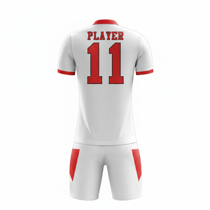 Professional Custom Lightweight Football Uniform Set | 100% Polyester Sublimation Short Sleeve Solid Front Logo Quick Dry All - Product Image 5