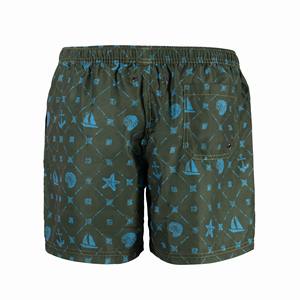 Shorts de Playa Personalizados para Hombre con Logotipo, de Secado Rápido, con Estampados de Leopardo y Paisley por Sublimación, con Cremalleras, para Natación y Surf - Product Image 5