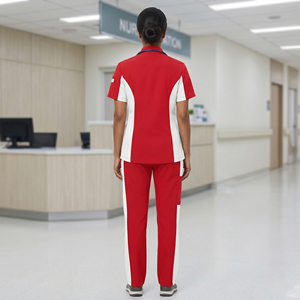 100% Polyester Cotton Nursing <b>Scrubs</b> <b>Set</b> / Nurse Medical <b>Scrubs</b> Shirts | Nursing <b>Scrubs</b> Pant \ Nurses Hospital Uniform - Product Image 2