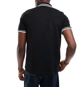 เสื้อโปโลผู้ชายขายส่งจากโรงงาน แบบกำหนดเอง แฟชั่น แห้งเร็ว ปกคอพับ คุณภาพสูง เรียบง่าย สบายๆ ผ้าฝ้าย - Product Image 2