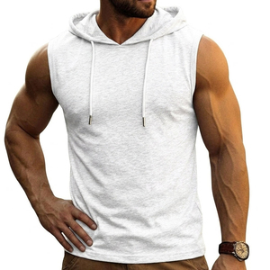 Débardeurs de sport personnalisés en coton doux pour hommes, vente en gros, sans manches, pour la gym, en tissu haute densité, vêtements d'entraînement, lots de débardeurs - Product Image 1