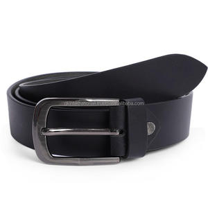 Premium Black Vegetable Tanned <b>Harness</b> Leather Casual Belt for <b>Men</b> with Nickel Plated Solid Brass Buckle Custom Sizes - Product Image 4